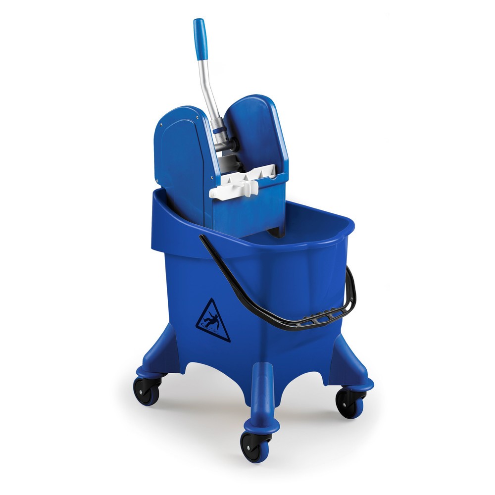 Product afbeelding: Schoonmaakwagen Poly I met één emmer, 1x 30 liter, dweilpers