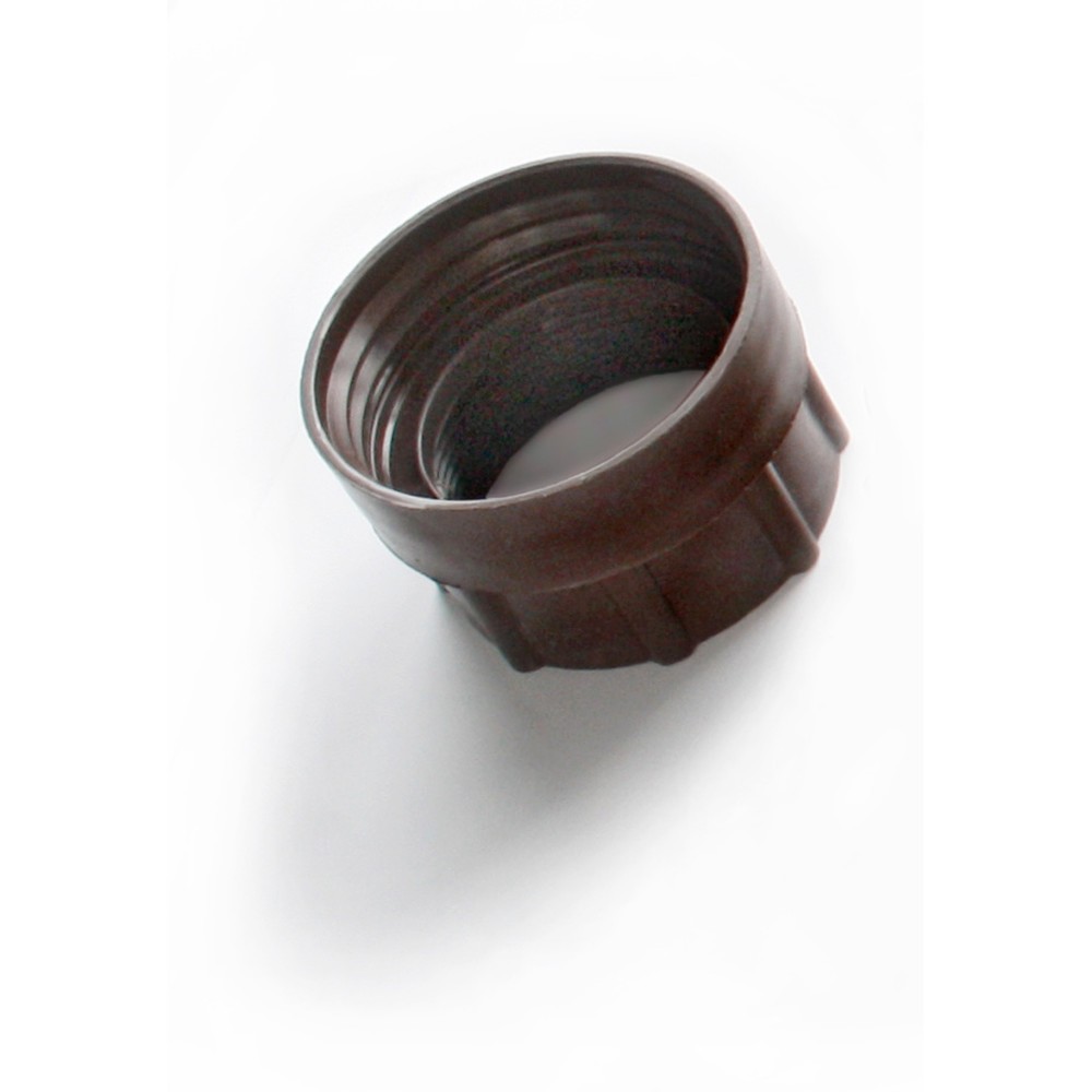Product afbeelding: Schroefdraadadapter van PE, bruin, 2" BSP binnendraad en DIN 71 binnendraad