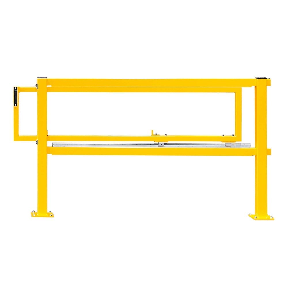 Product afbeelding: Schuifdeur MORAVIA voor magazijn railing BLACK PULL, S-Line, geel, voor keilboutbevestiging met bodemplaat