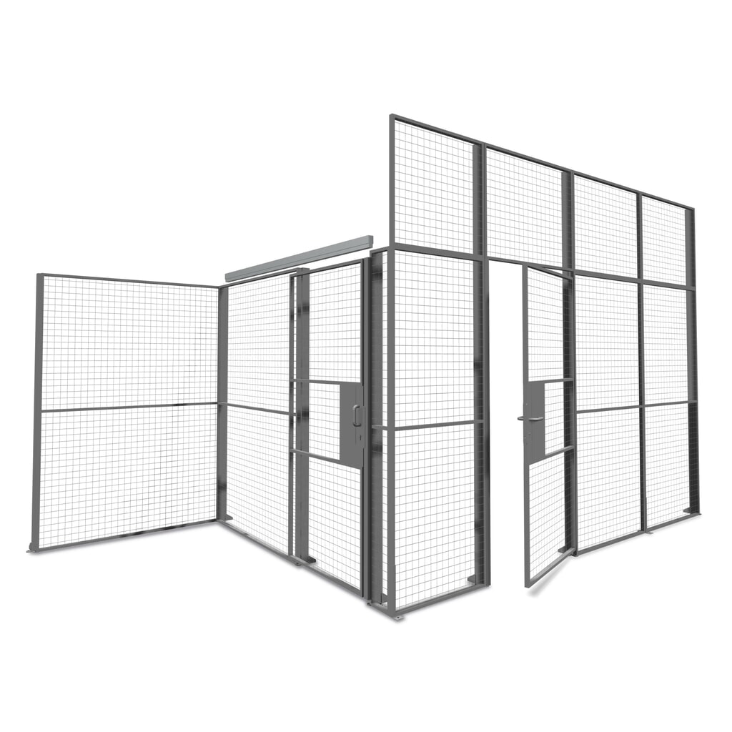Scharnierdeur voor scheidingswandsysteem TROAX®, breedte 1.000 mm, hangslot Product afbeelding: Scharnierdeur voor scheidingswandsysteem TROAX®, breedte 1.000 mm, hangslot
