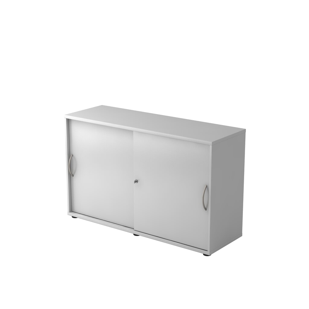 Schuifdeurkast Hammerbacher 2 OH 120 cm BM grijs / grijs Product afbeelding: Schuifdeurkast Hammerbacher 2 OH 120 cm BM grijs / grijs