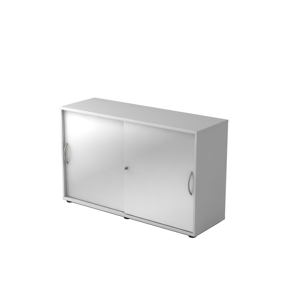 Product afbeelding: Schuifdeurkast Hammerbacher 2 OH 120 cm BM grijs / zilver
