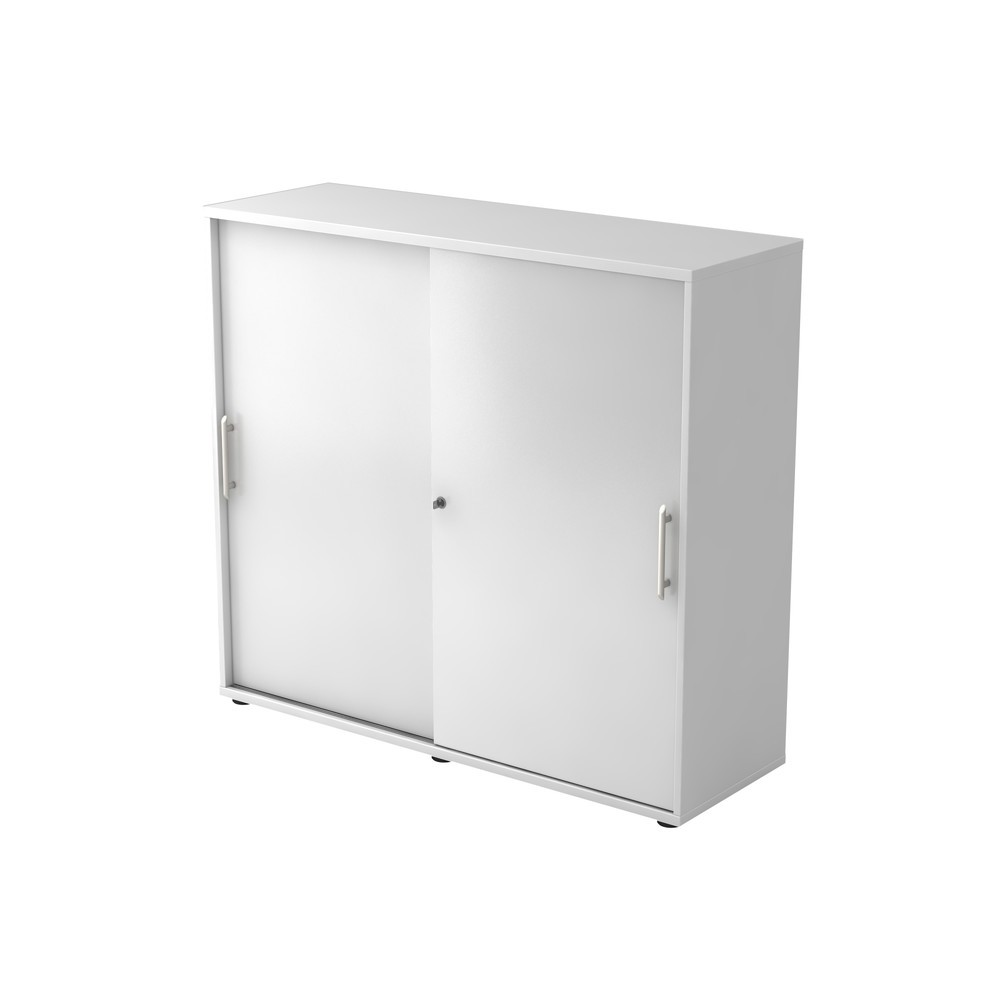 Product afbeelding: Schuifdeurkast Hammerbacher 3 OH 120 cm RE wit / wit