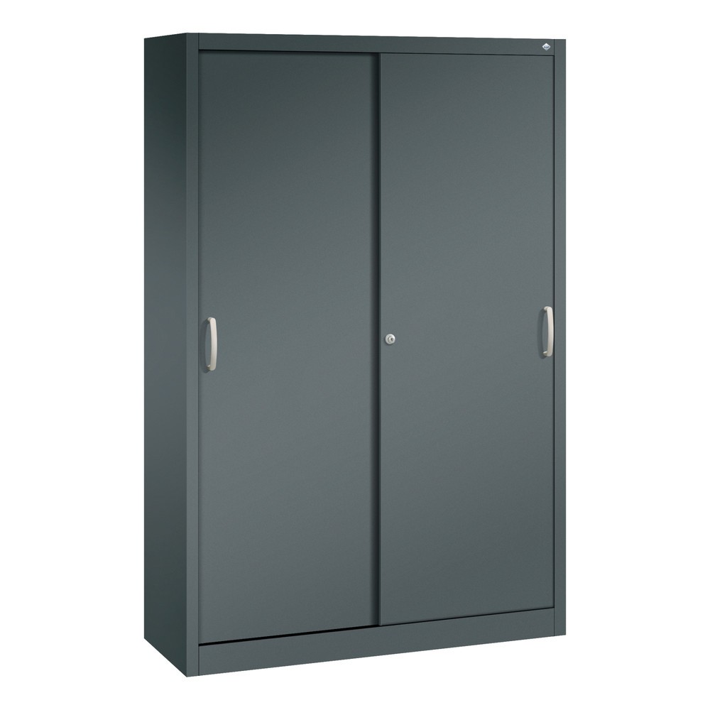 Product afbeelding: Schuifdeurkast, hxbxd 1.950 x 1.200 x 400 mm, antracietgrijs, antracietgrijs