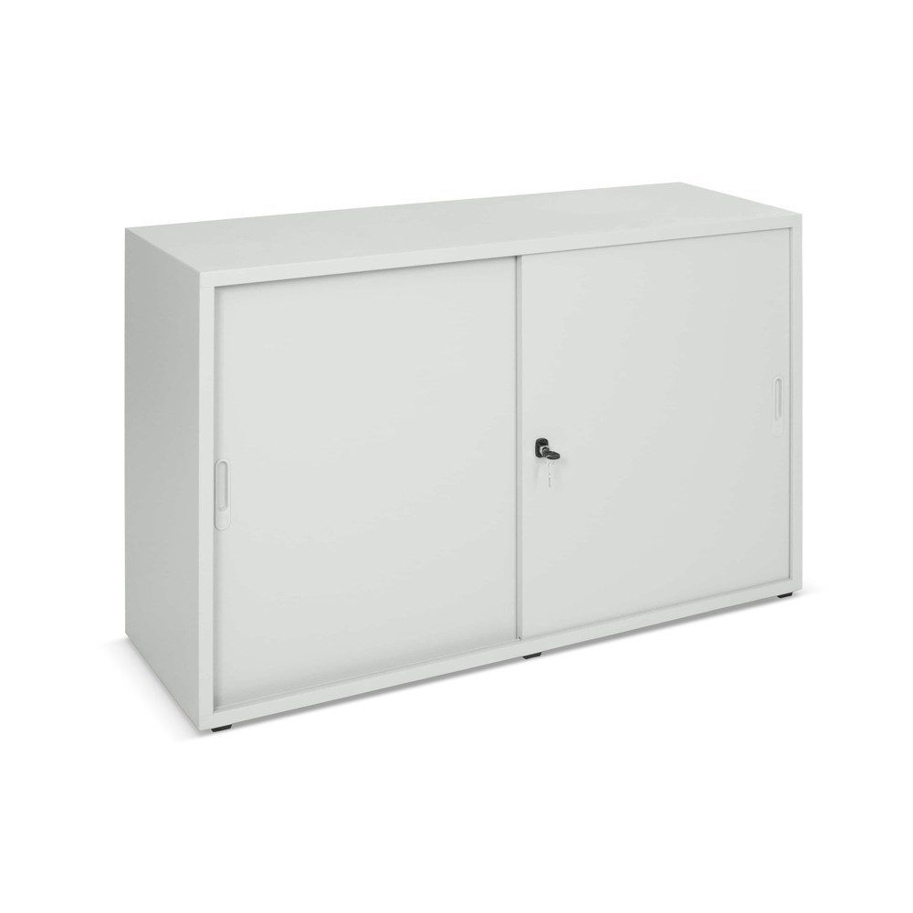 Product afbeelding: Schuifdeurkast met drukcilinderslot, 2 OH, hxbxd 750 x 1.200 x 420 mm