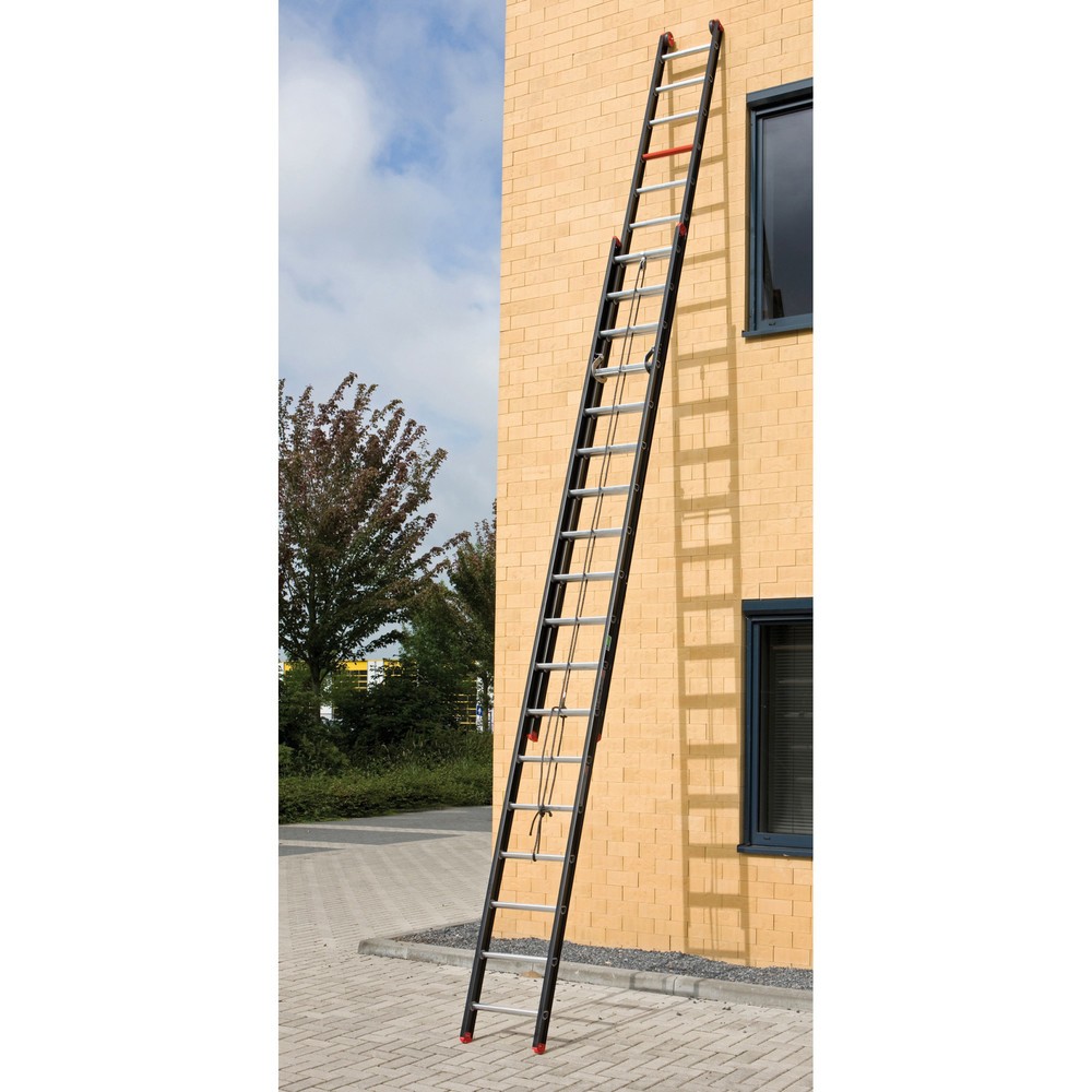 Product afbeelding: Schuifladder met touw, 2-delig, werkhoogte 8,75 m