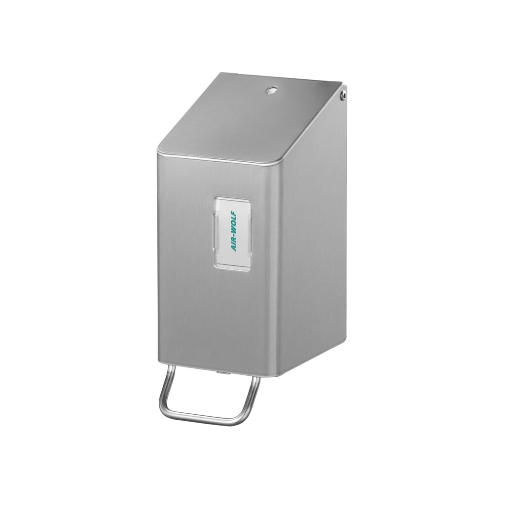 Schuimzeepdispenser Air-Wolf voor 250 ml schuimzeep geborsteld roestvrij staal Product afbeelding: Schuimzeepdispenser Air-Wolf voor 250 ml schuimzeep geborsteld roestvrij staal