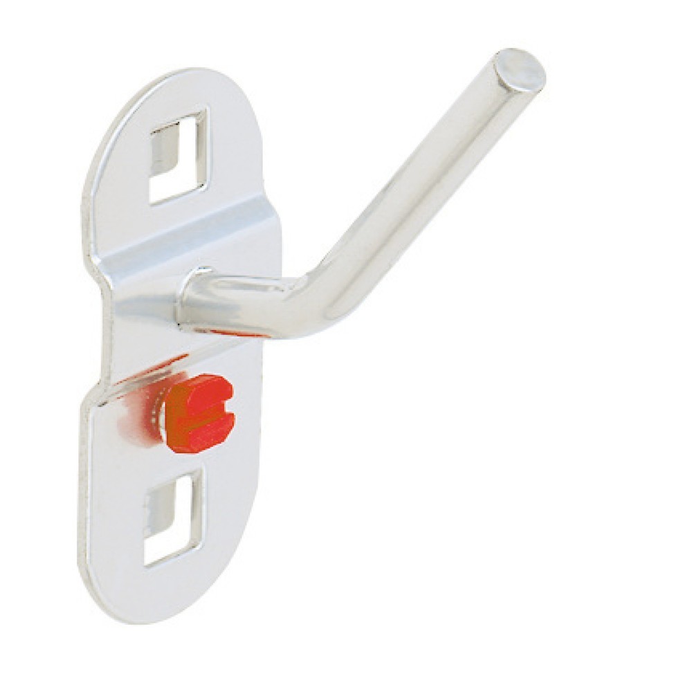 Product afbeelding: Schuin oplopende haak voor geperforeerde platen, maat 14/40 mm