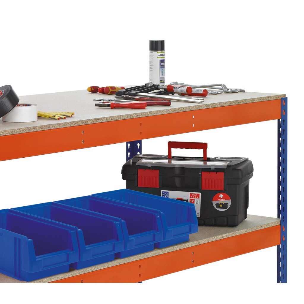 SCHULTE werktafel met 2 spaanplaten, hxbxd 990 x 1.536 x 621 mm Productafbeelding nr. 3: SCHULTE werktafel met 2 spaanplaten, hxbxd 990 x 1.536 x 621 mm