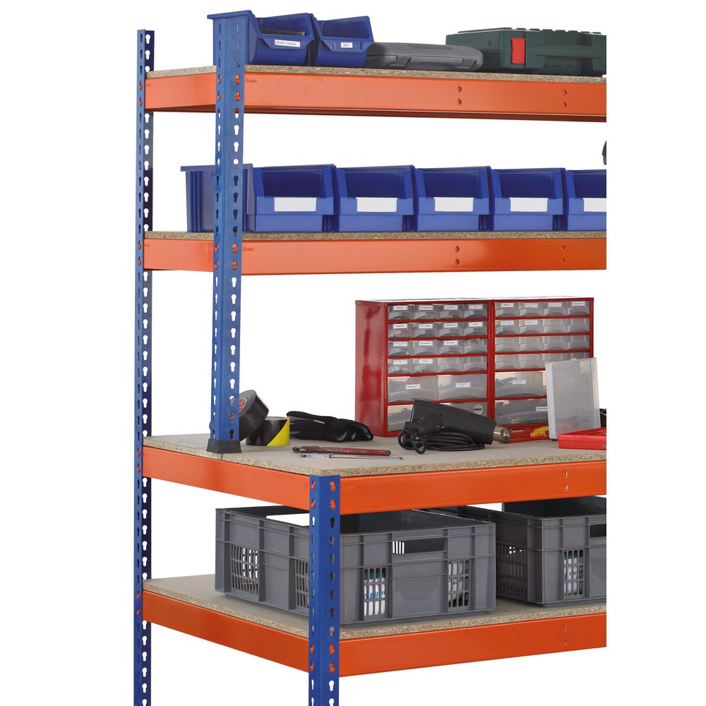 Productafbeelding nr. 2: SCHULTE werktafel met opbouw, schapbelasting 320 kg, hxbxd 1.981/990 x 1.536 x 763/316 mm