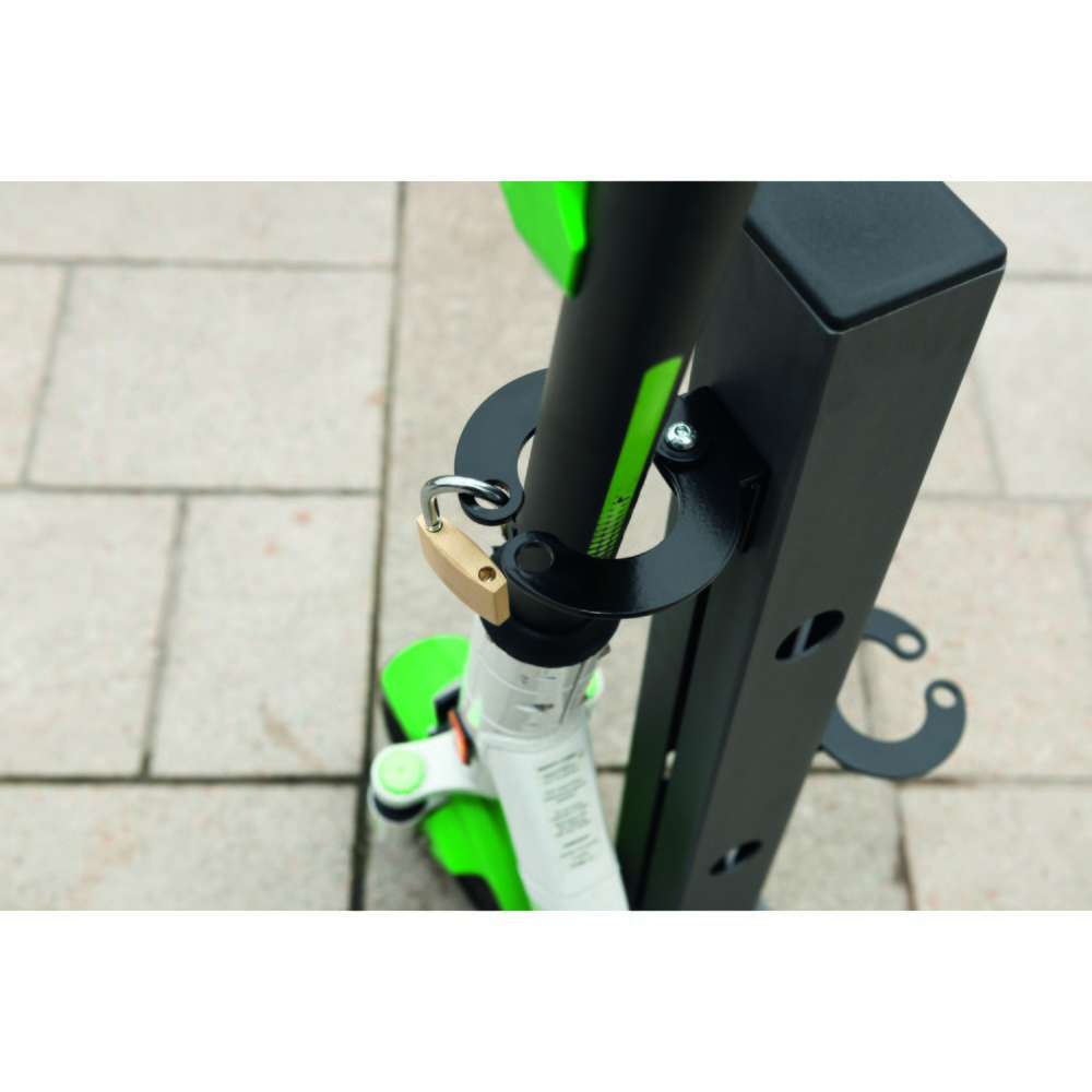 Productafbeelding nr. 2: Scooter-Parker MORAVIA, 2 parkeerplaatsen, in hoogte verstelbare houdklemmen