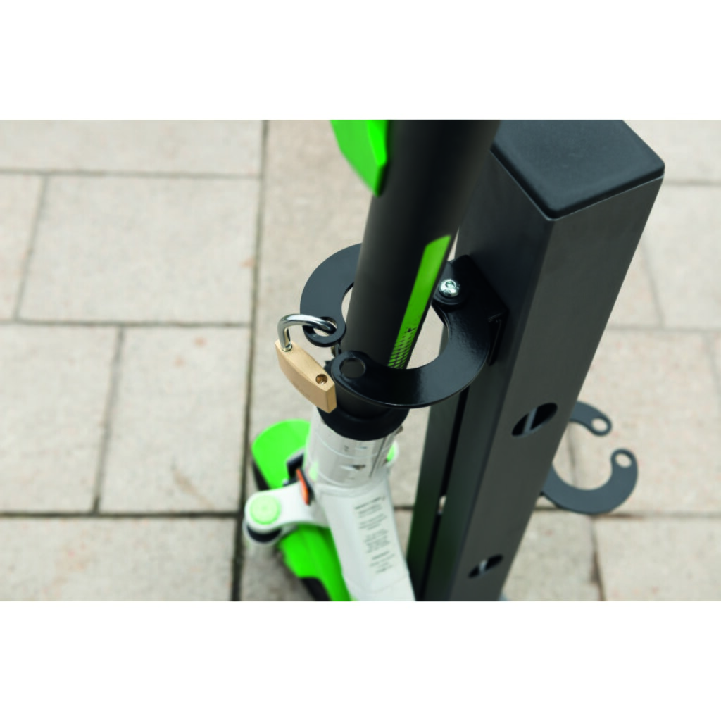 Scooter-Parker MORAVIA, 2 parkeerplaatsen, in hoogte verstelbare houdklemmen Productafbeelding nr. 2: Scooter-Parker MORAVIA, 2 parkeerplaatsen, in hoogte verstelbare houdklemmen