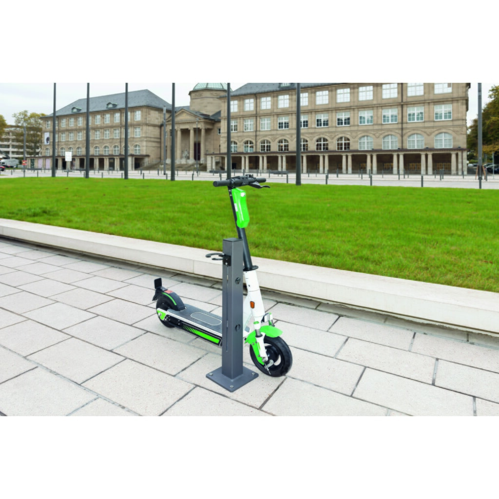 Scooter-Parker MORAVIA, 2 parkeerplaatsen, in hoogte verstelbare houdklemmen Productafbeelding nr. 3: Scooter-Parker MORAVIA, 2 parkeerplaatsen, in hoogte verstelbare houdklemmen