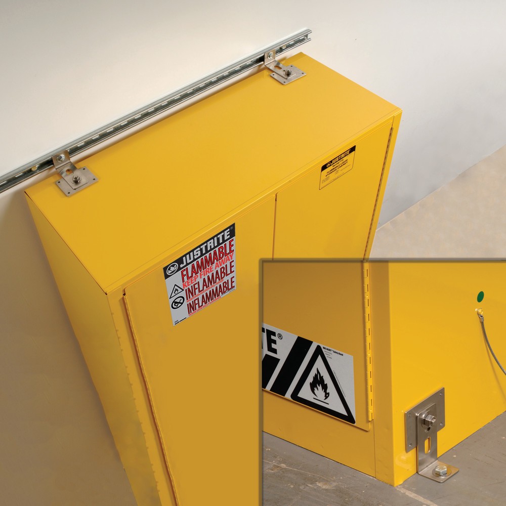Productafbeelding nr. 6: Seismische beugelset voor Justrite® veiligheidskasten