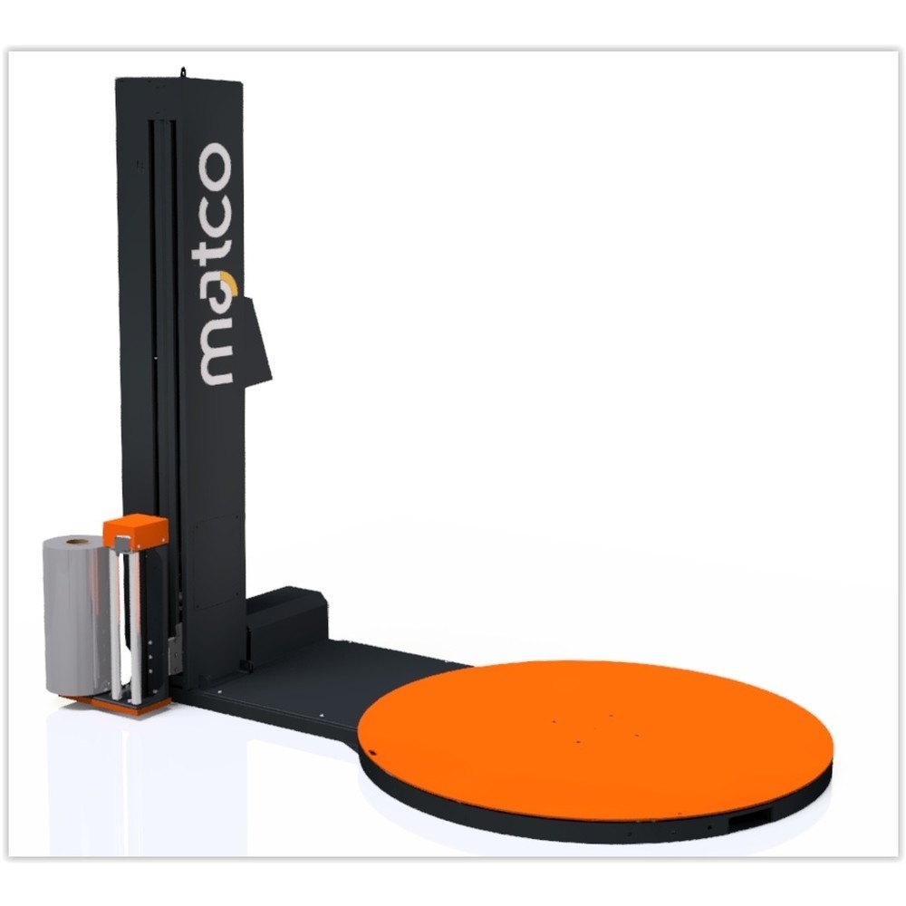 Product afbeelding: Semi-automatische draaiplateau-palletwikkelmachine matco type T50,  draaiplateau Ø 1.500 mm