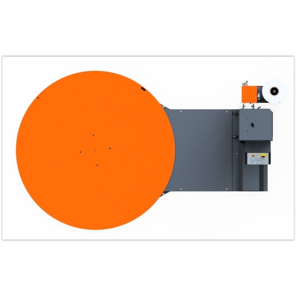 Productafbeelding nr. 2: Semi-automatische draaiplateau-palletwikkelmachine matco type T50,  draaiplateau Ø 1.500 mm