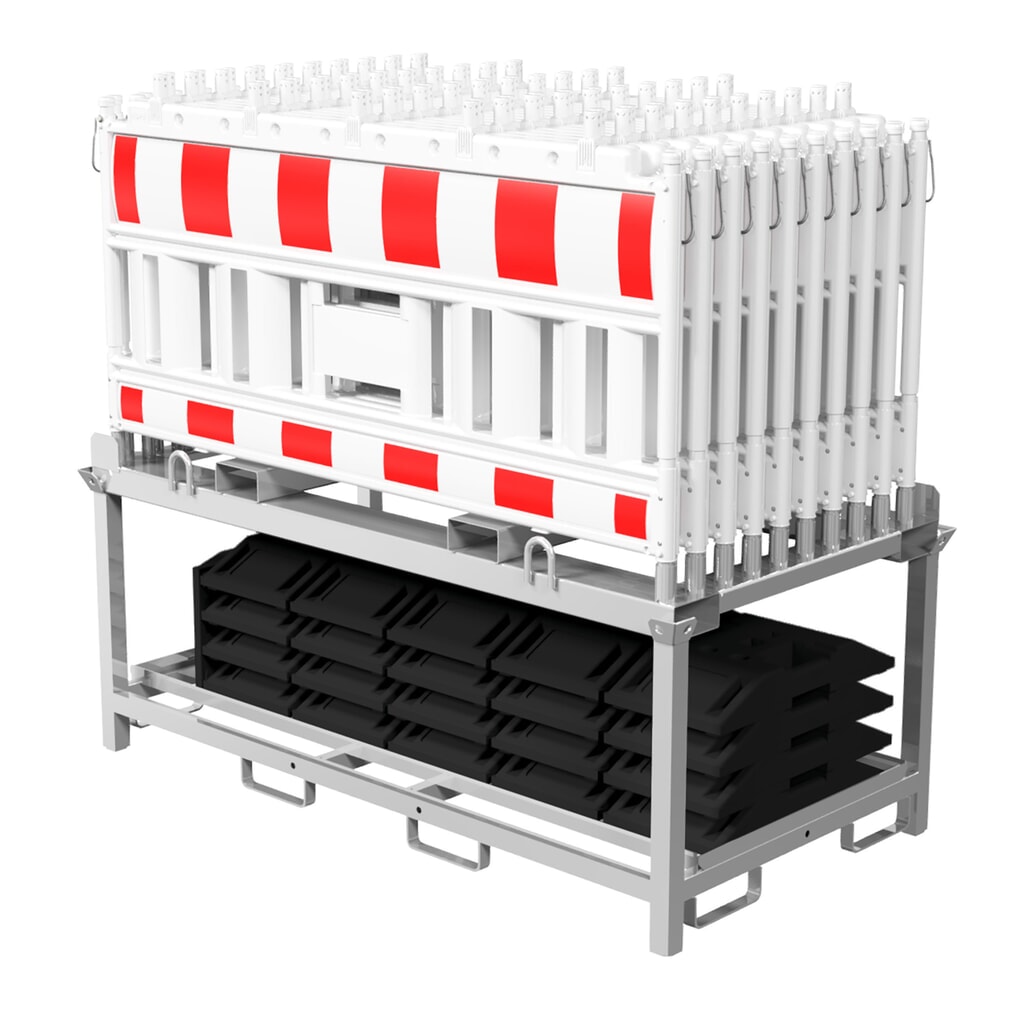 Set afzethekken Schake I, 20 elementen + 21 voeten Product afbeelding: Set afzethekken Schake I, 20 elementen + 21 voeten