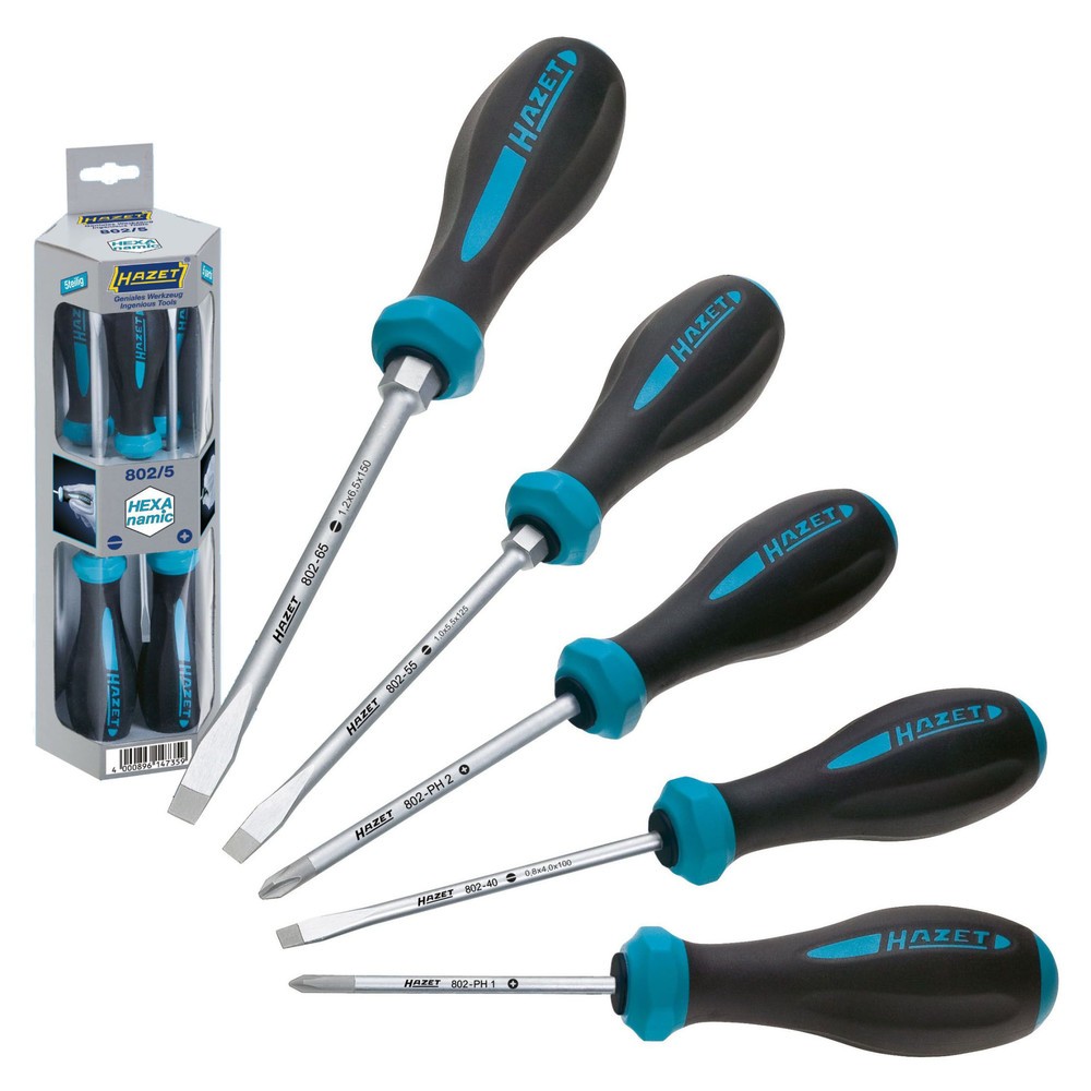 Product afbeelding: Set HEXAnamic-schroevendraaiers HAZET®, 5-delig