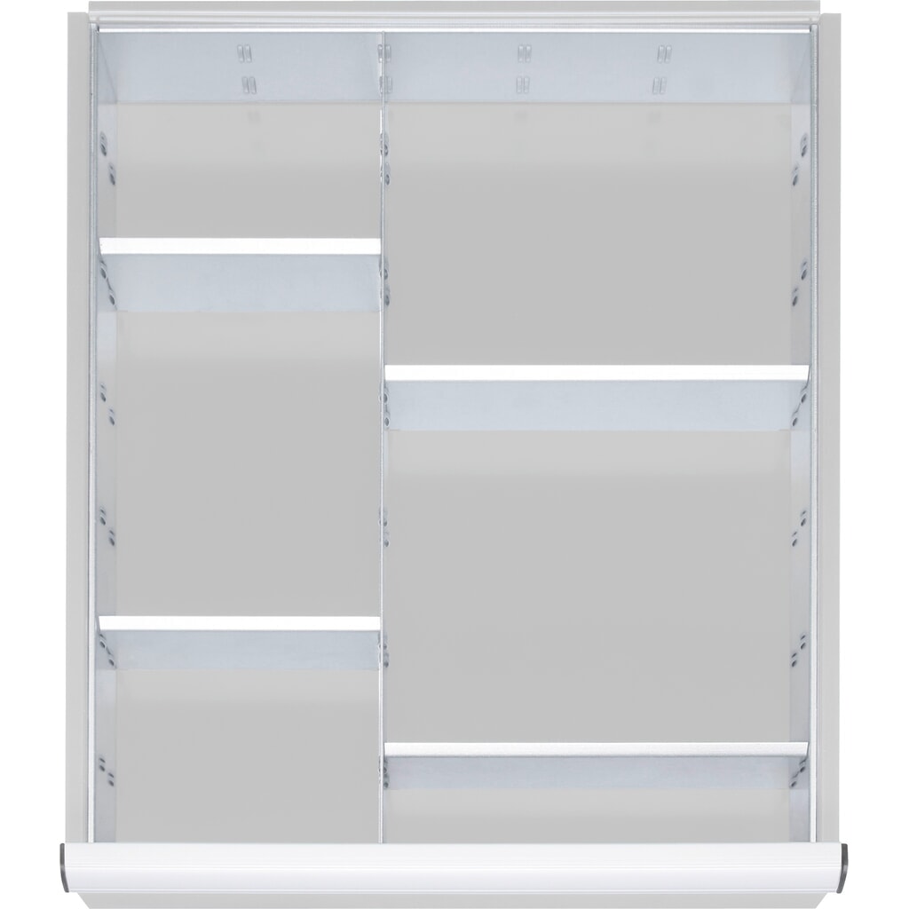 Set ladeverdelers Steinbock®, voor ladeafmetingen bxd 490 x 560 mm met fronthoogte 60-90 mm, 1 x 4 scheidingswanden Product afbeelding: Set ladeverdelers Steinbock®, voor ladeafmetingen bxd 490 x 560 mm met fronthoogte 60-90 mm, 1 x 4 scheidingswanden