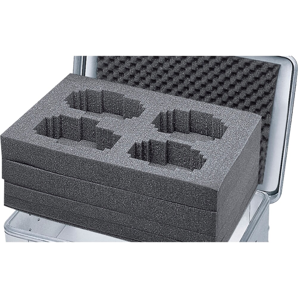Product afbeelding: Set schuimrubber blokken ZARGES voor aluminium transportkist Eurobox, hxbxd 220 x 550 x 350 mm