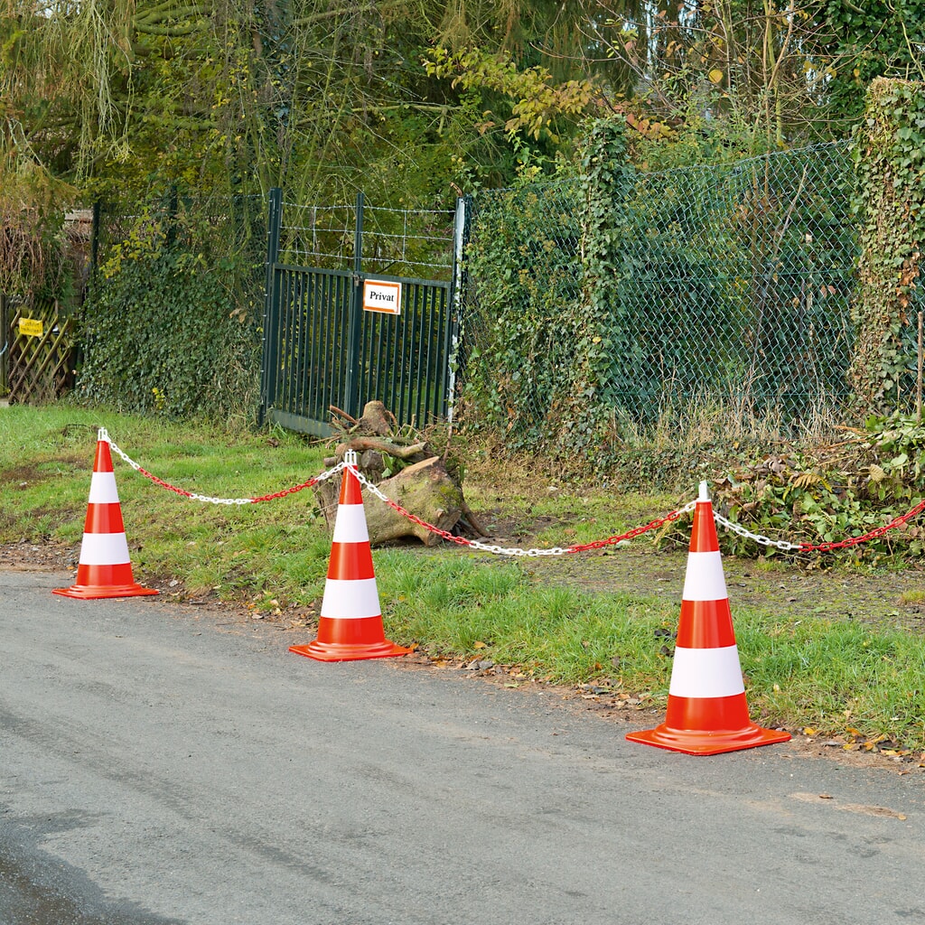 Set verkeerskegels, fluorescerend, hoogte 500 mm Productafbeelding nr. 2: Set verkeerskegels, fluorescerend, hoogte 500 mm