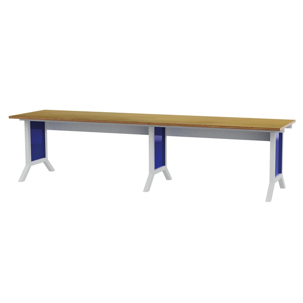 Product afbeelding: Set werkpleksysteem, 2-delig, hoogteverstelling met kruk, gentiaanblauw
