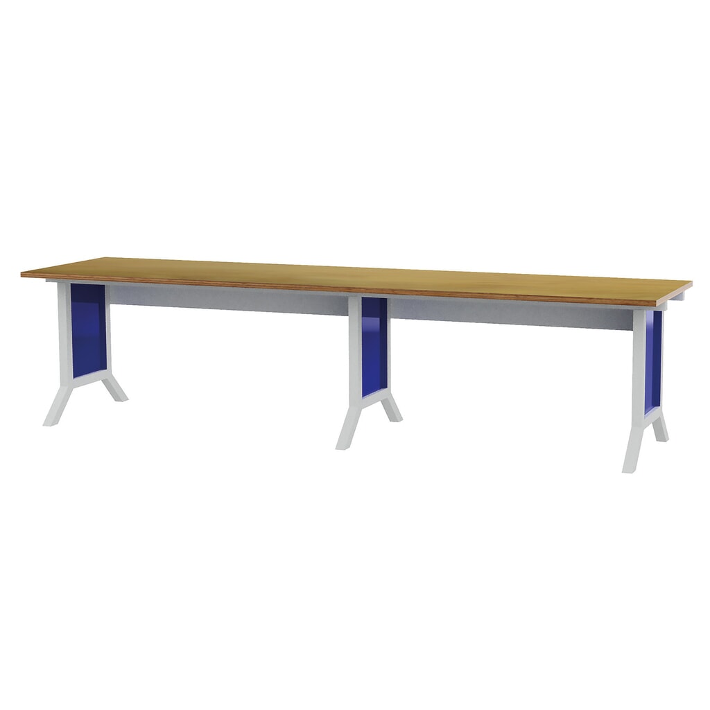 Product afbeelding: Set werkpleksysteem, 2-delig, hoogteverstelling met klemmen, gentiaanblauw