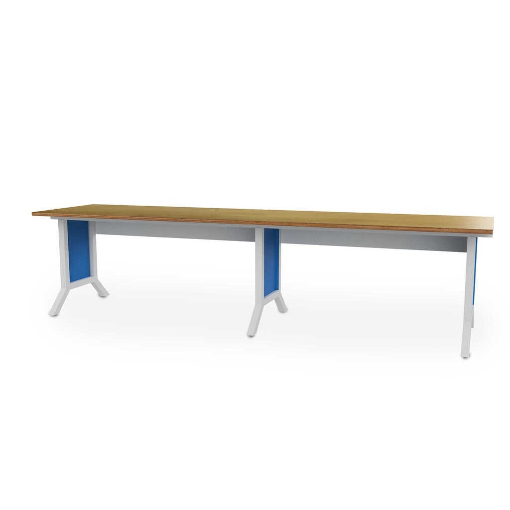 Product afbeelding: Set werkpleksysteem, 2-delig, elektrische hoogteverstelling, lichtblauw