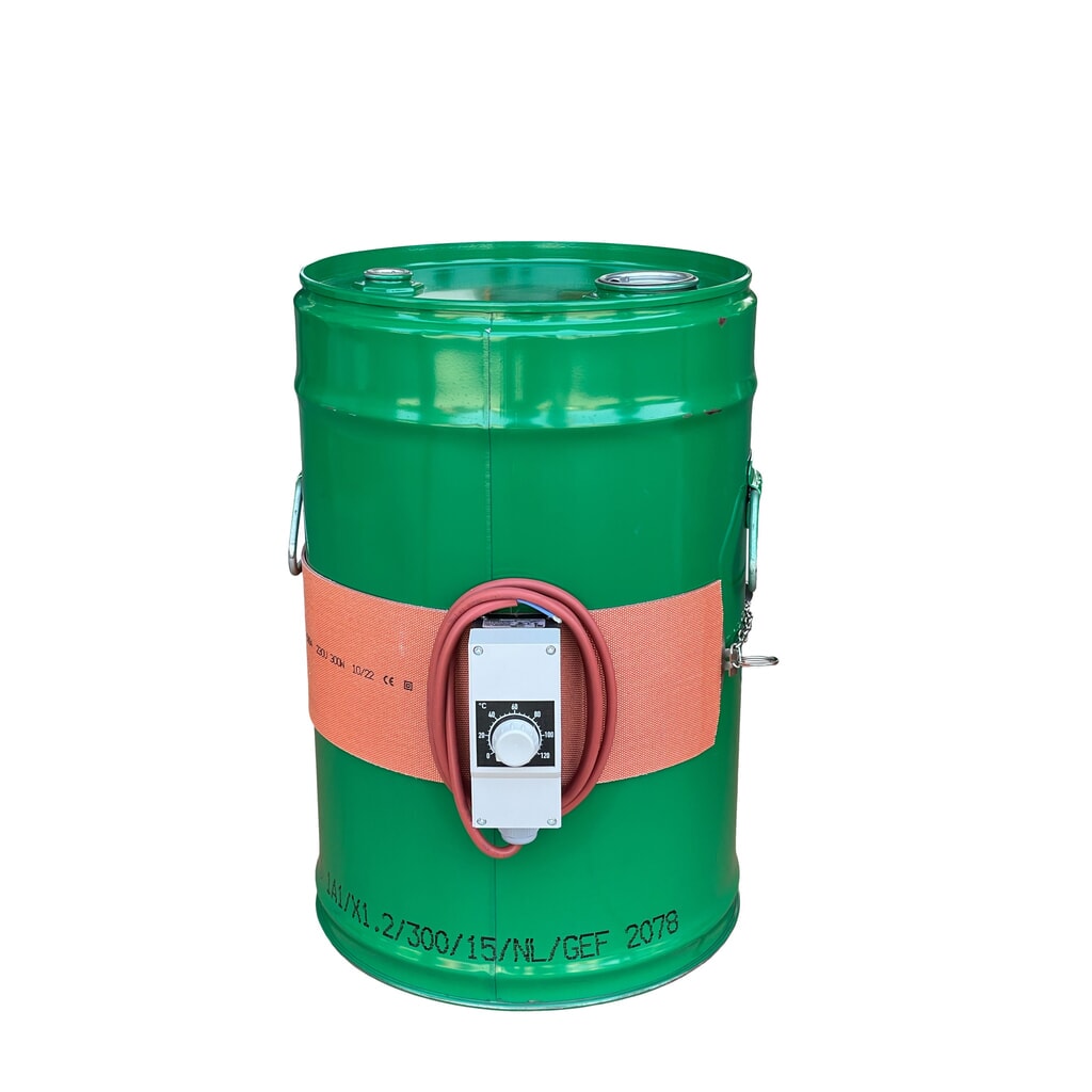 Silicone verwarmingsmantel Kuhlmann voor vaten, 25-30 l, 0-120ºC, 230 V 300 W, lxh 800 x 115 mm Product afbeelding: Silicone verwarmingsmantel Kuhlmann voor vaten, 25-30 l, 0-120ºC, 230 V 300 W, lxh 800 x 115 mm
