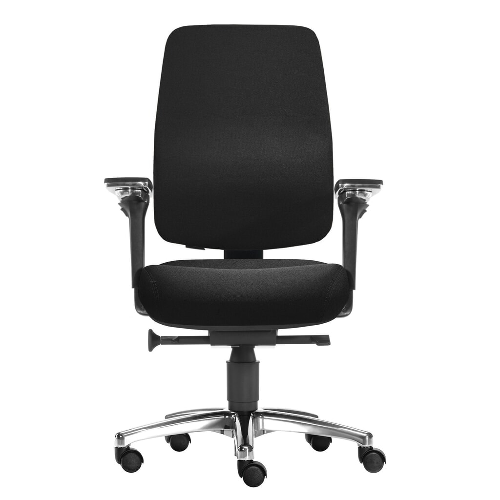 Product afbeelding: SITWELL STEIFENSAND rugvriendelijke bureaustoel Spirit, diepteverstelbare lendensteun, 5D Armleuning, polyester, zwart