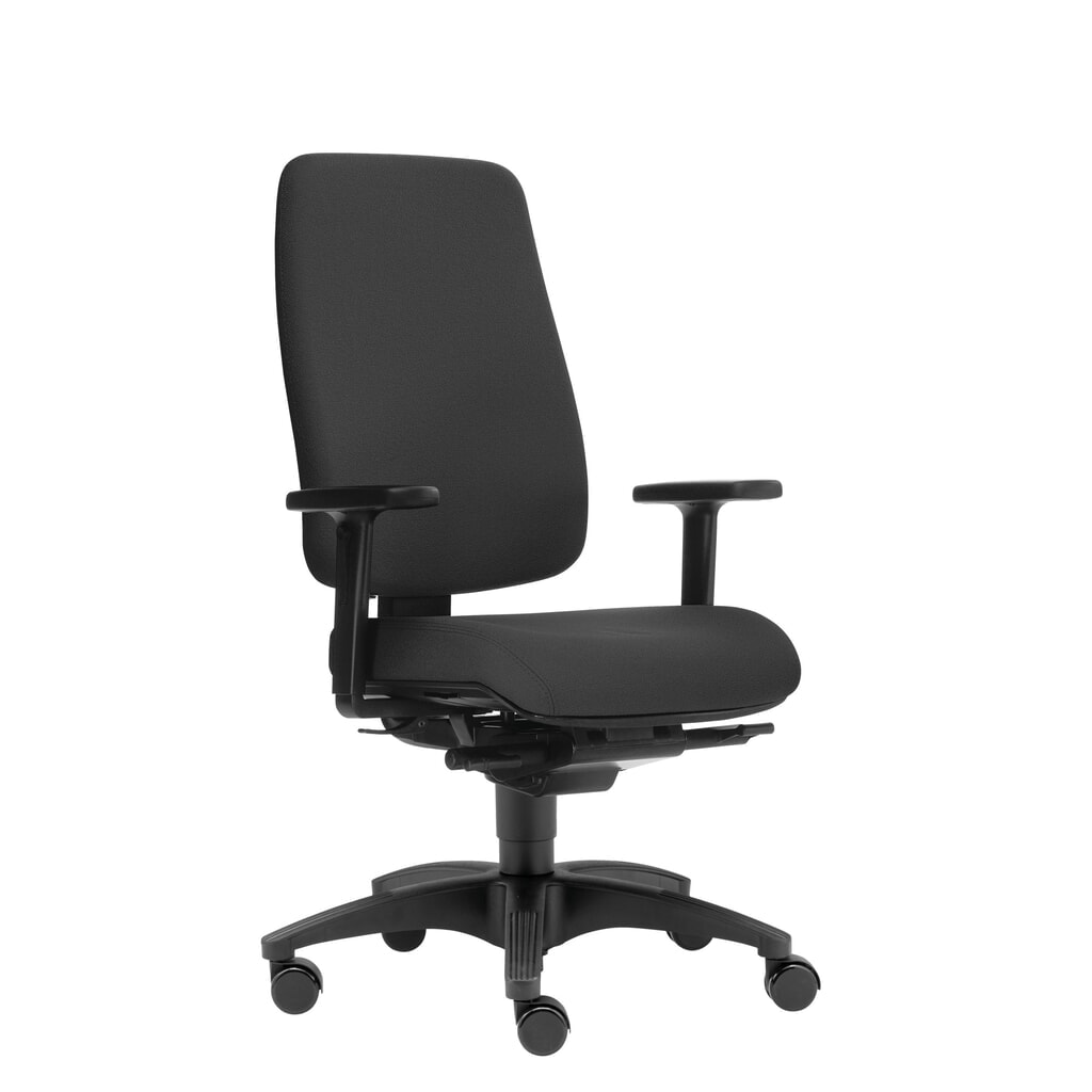 Product afbeelding: SITWELL STEIFENSAND bureaustoel Spirit, diepteverstelbare lendensteun, kunststof voetkruis, polyester, zwart