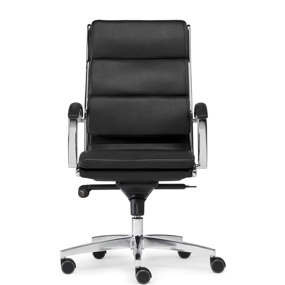 Productafbeelding nr. 1: SITWELL STEIFENSAND Design- bureaustoel Dream, aluminium voetkruis, duurzaam kunstleder, draagvermogen 125 kg, zwart
