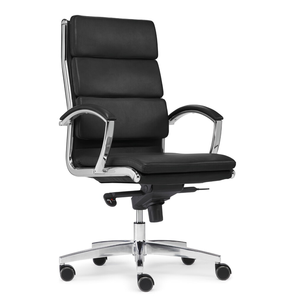 Productafbeelding nr. 2: SITWELL STEIFENSAND Design- bureaustoel Dream, aluminium voetkruis, duurzaam kunstleder, draagvermogen 125 kg, zwart