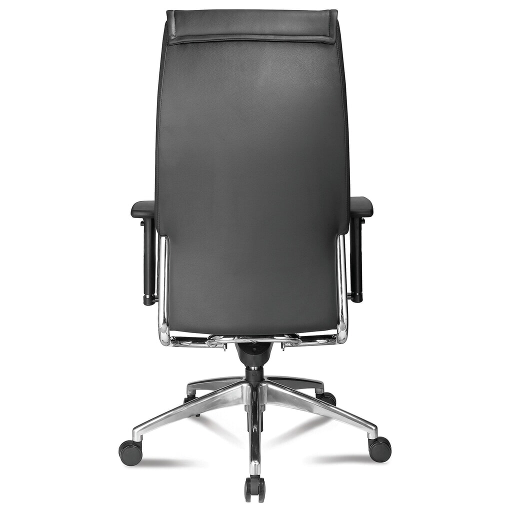 SITWELL STEIFENSAND Design- zwaar belastbare bureaustoel Big Boss, leren zitting met verchroomde elementen Productafbeelding nr. 2: SITWELL STEIFENSAND Design- zwaar belastbare bureaustoel Big Boss, leren zitting met verchroomde elementen
