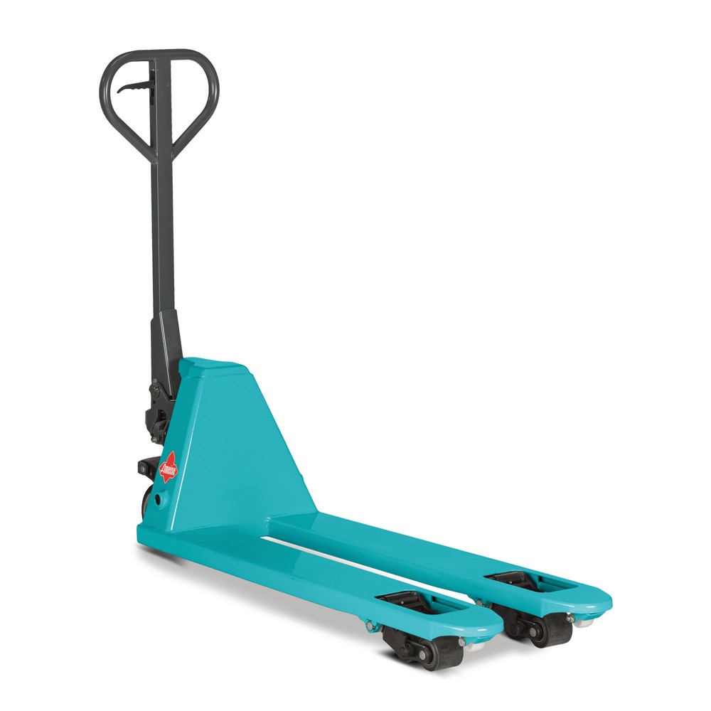 Product afbeelding: Smalle handpalletwagen Ameise PTM 2.0 Narrow, draagvermogen 2.000 kg, vorklengte 1.150 mm, maat over de vorken 450 mm, massief rubber / polyurethaan