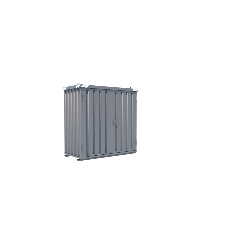 Product afbeelding: Snelbouwcontainer, hxbxd 2.100 x 2.100 x 1.100 mm, deur aan de voorzijde, met 2 vleugels