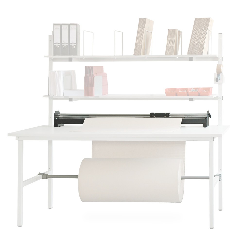 Product afbeelding: Snijvoorziening en as onder het tafelblad voor paktafel, voor breedte 2.000 mm