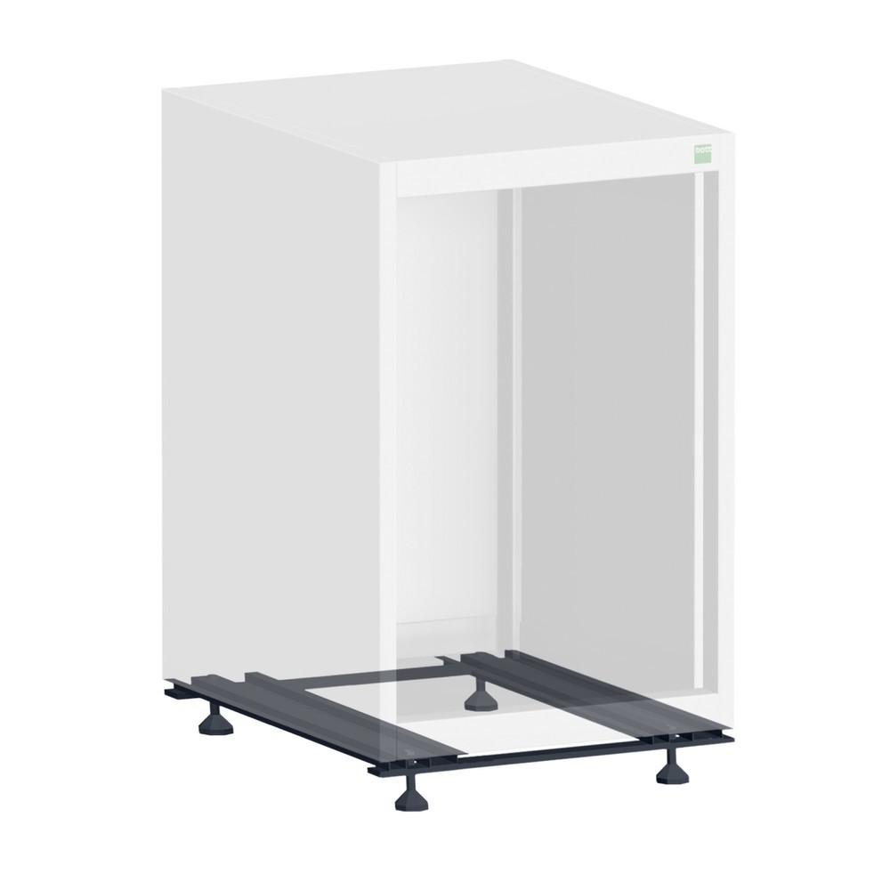 Product afbeelding: Sokkel met stelvoeten voor bott cubio ladekast, b x d 800 x 650 mm
