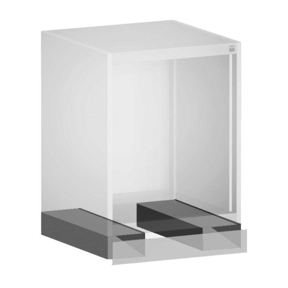Product afbeelding: Sokkel voor heftrucks met frontpaneel voor bott cubio ladekast, b x d 800 x 650 mm