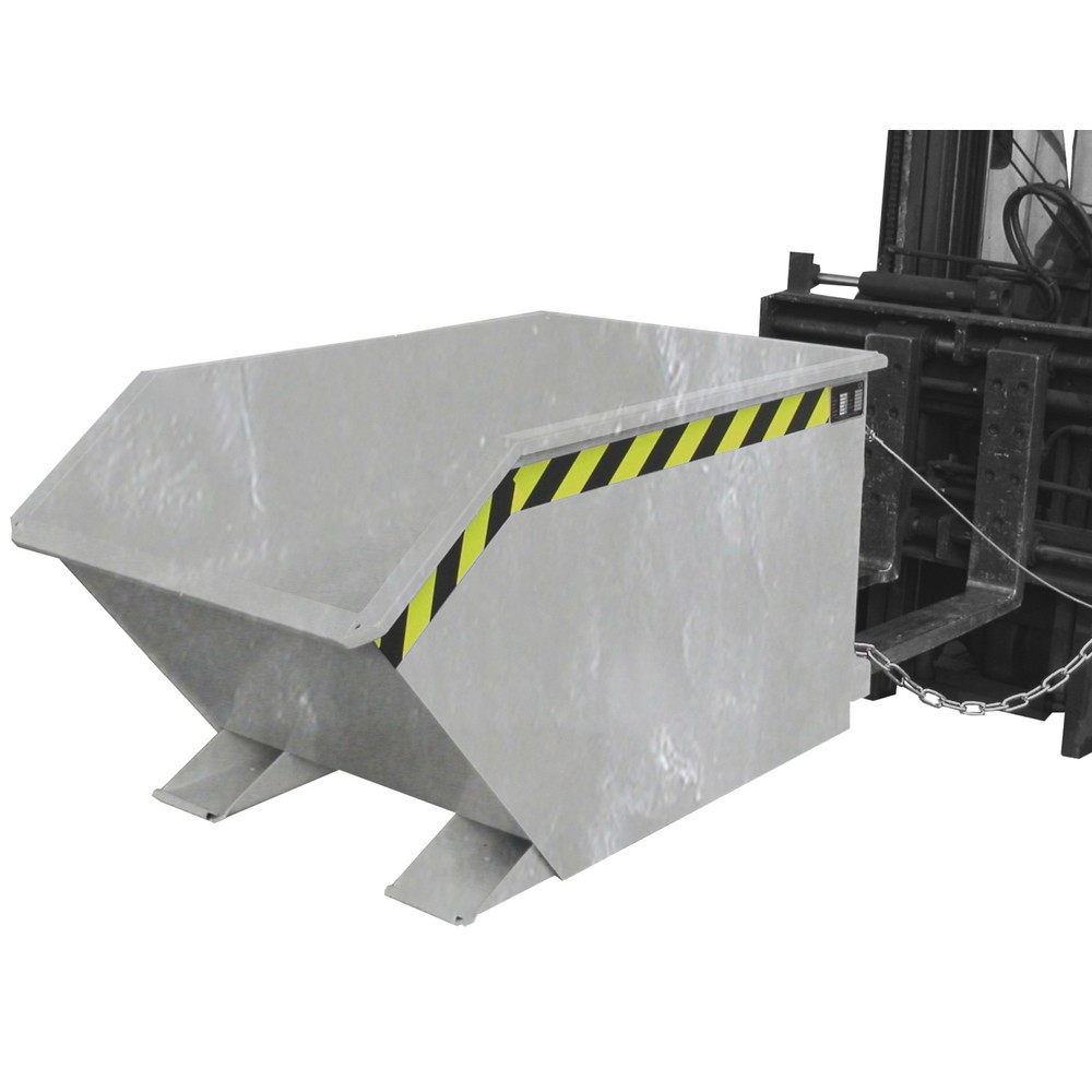 Productafbeelding nr. 1: Bauer® spaander-kantelbak, geperforeerde tussenplaat, verzinkt, draagvermogen 1.000 kg, volume 0,5 m³