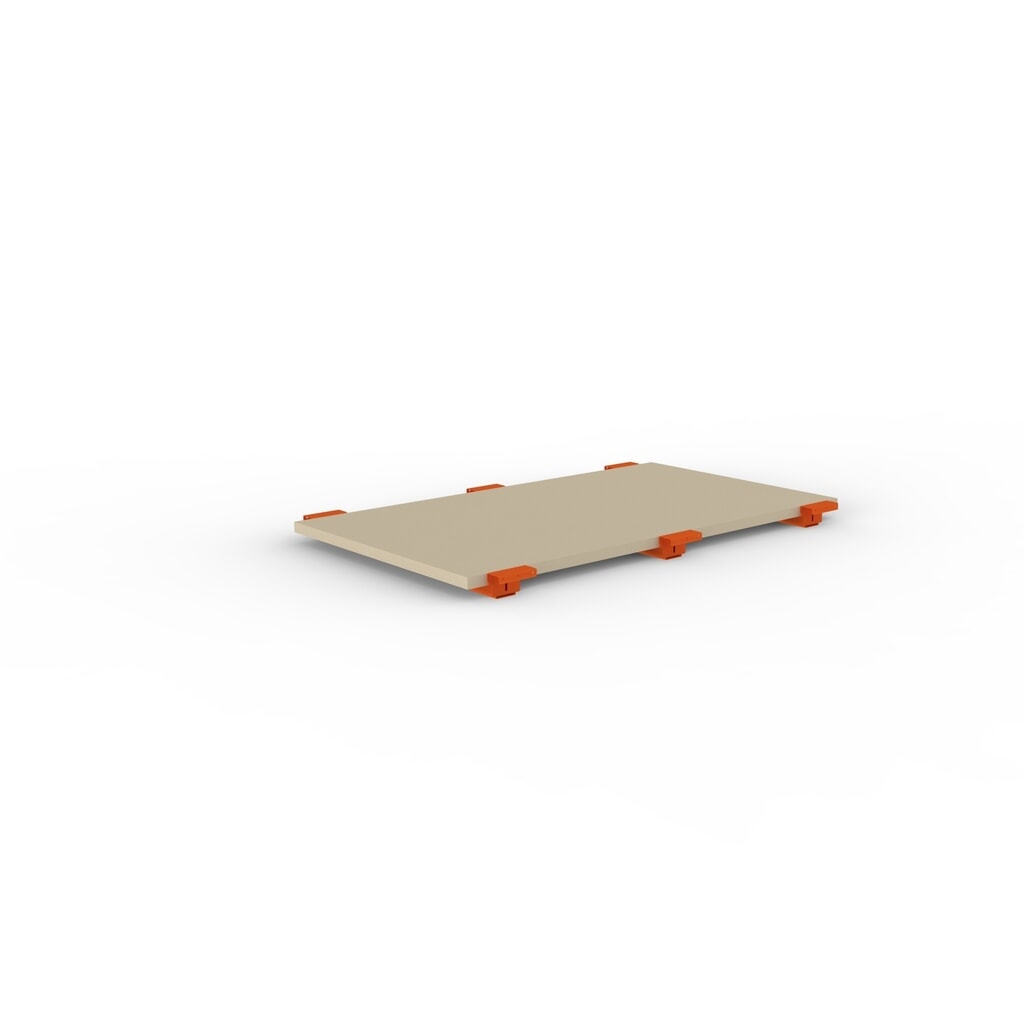 Spaanplaatbord voor palletstelling META MULTIPAL, bxd 1.825 x 1.100 mm, met verzonken diepteliggers Product afbeelding: Spaanplaatbord voor palletstelling META MULTIPAL, bxd 1.825 x 1.100 mm, met verzonken diepteliggers