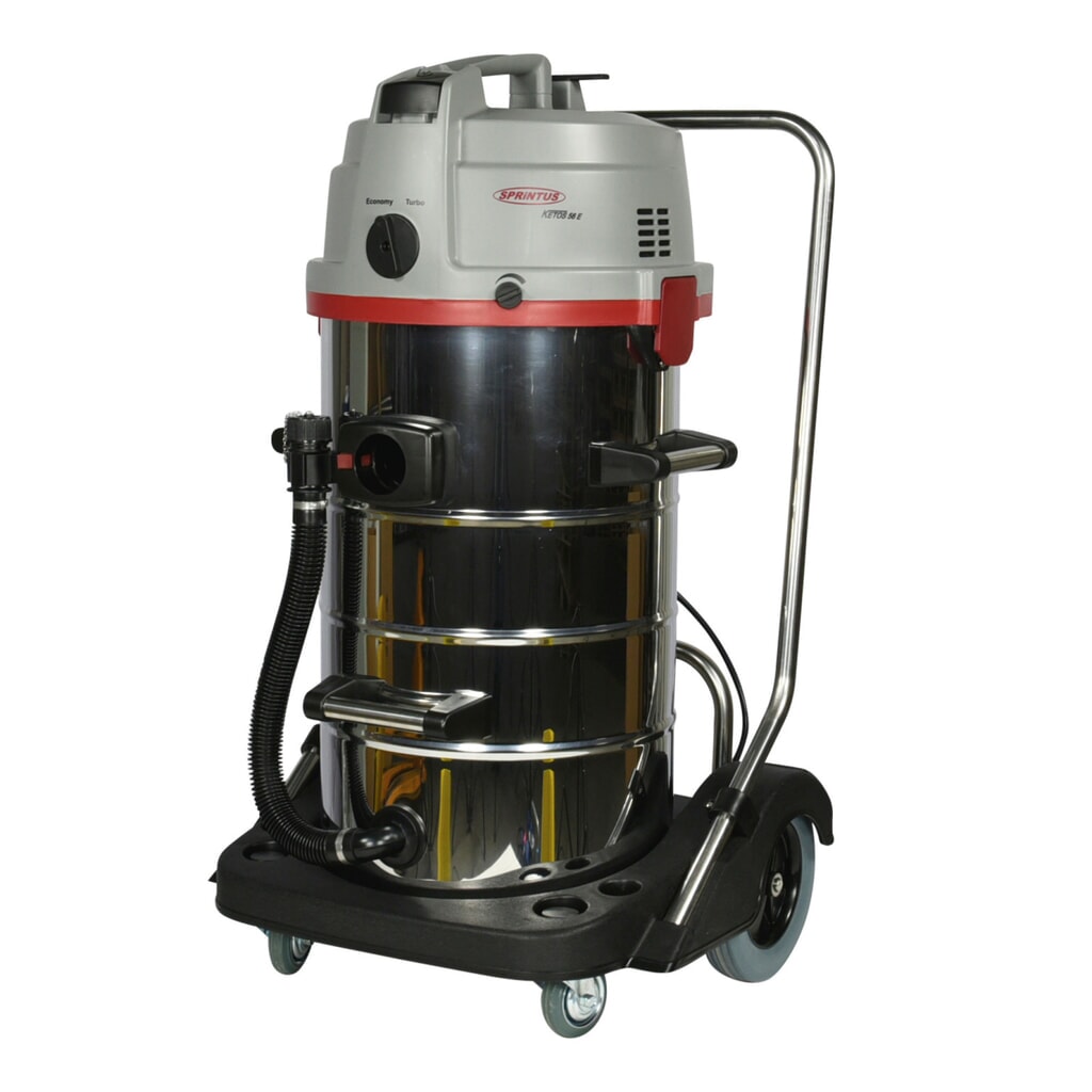 SPRiNTUS nat-droogzuiger, met HEPA-13-filter, KETOS N 56/2 E 55 liter, vermogen 2.600 W Product afbeelding: SPRiNTUS nat-droogzuiger, met HEPA-13-filter, KETOS N 56/2 E 55 liter, vermogen 2.600 W