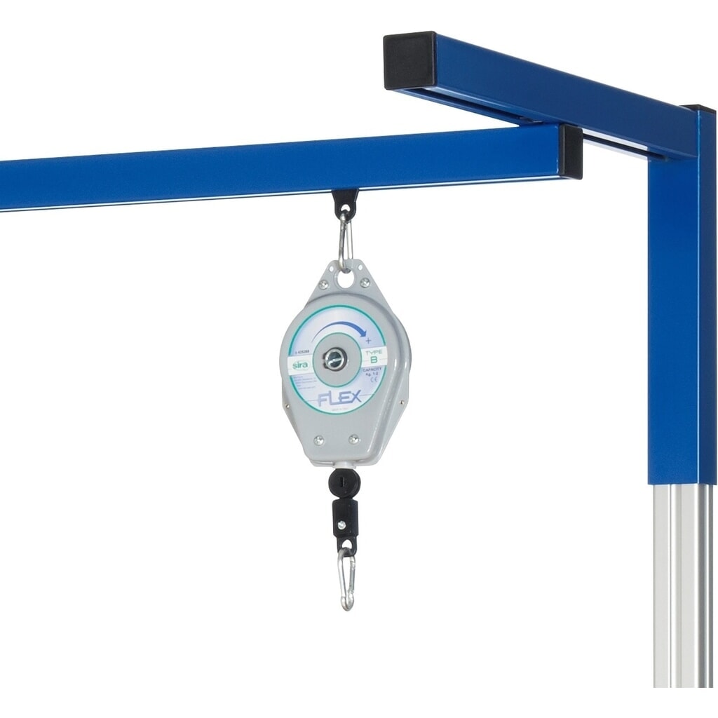 Staalkabel RAU voor loopwagen met karabijnhaken, uittrek max. 1.650 mm Product afbeelding: Staalkabel RAU voor loopwagen met karabijnhaken, uittrek max. 1.650 mm