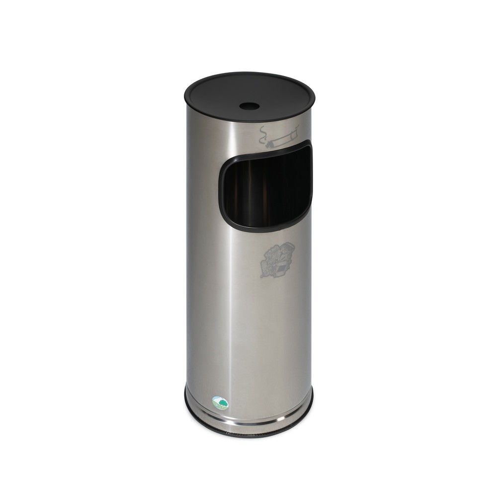 Product afbeelding: Staande asbak VAR® Basic, combinatiemodel, 17 liter, roestvrij staal