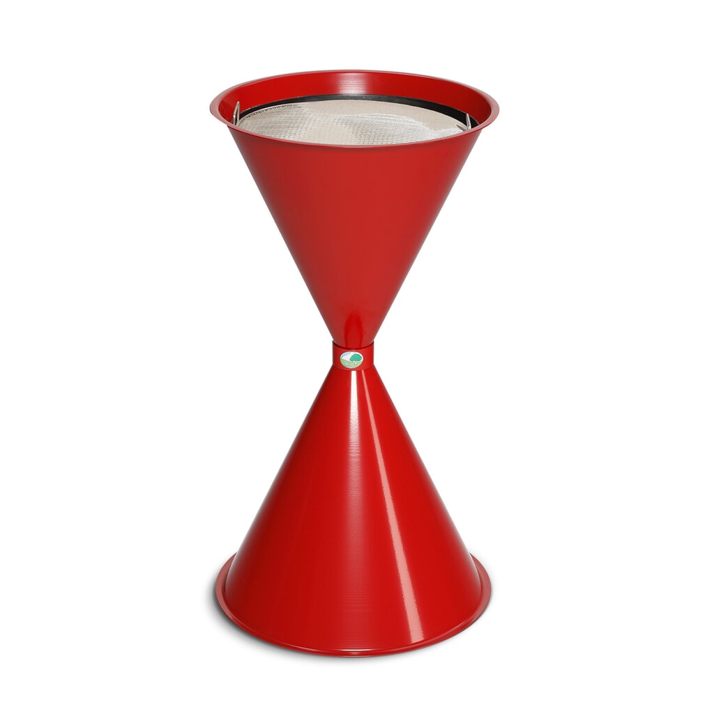 Staande asbak VAR® CLASSIC, staal, vuurrood Product afbeelding: Staande asbak VAR® CLASSIC, staal, vuurrood