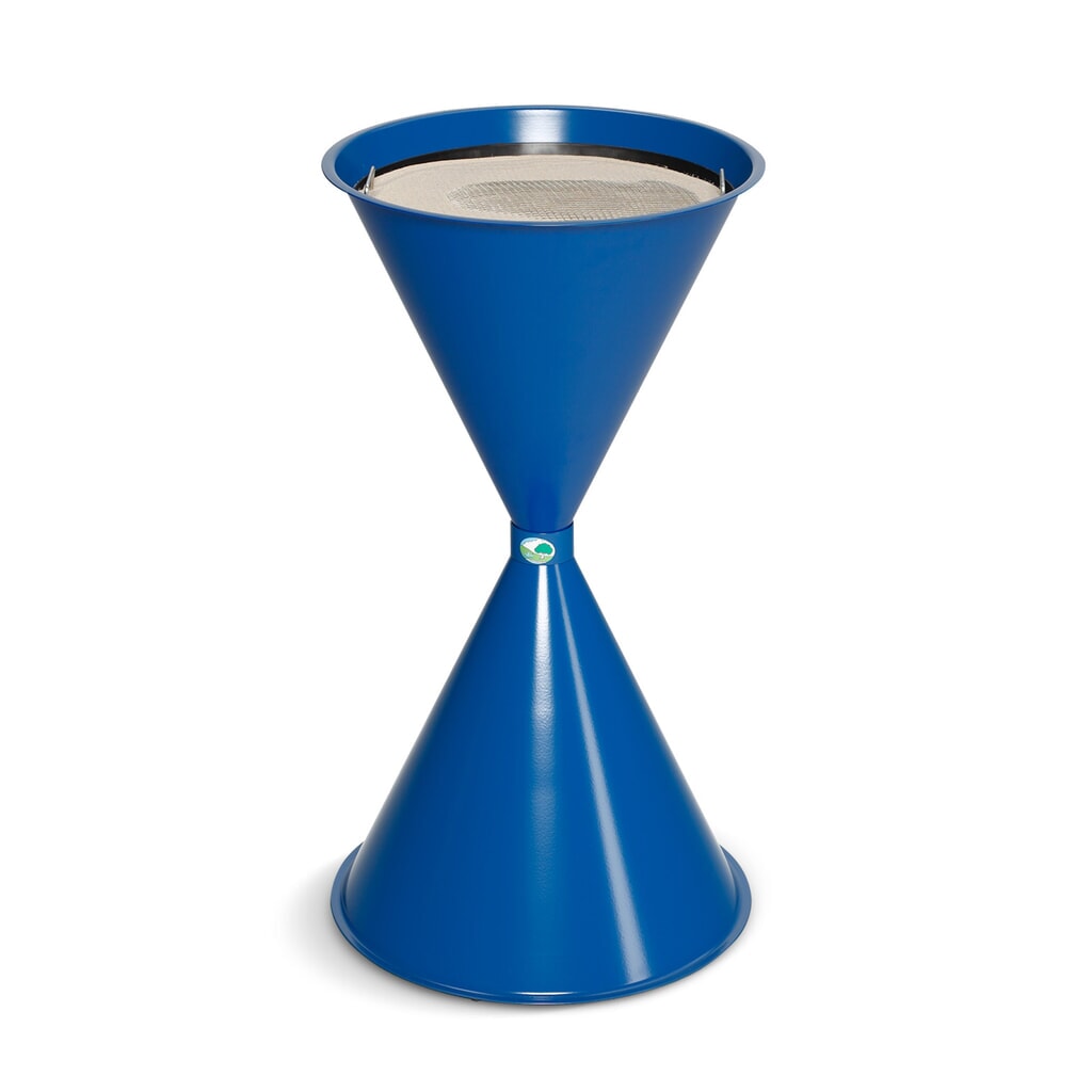 Staande asbak VAR® CLASSIC, staal, gentiaanblauw Product afbeelding: Staande asbak VAR® CLASSIC, staal, gentiaanblauw