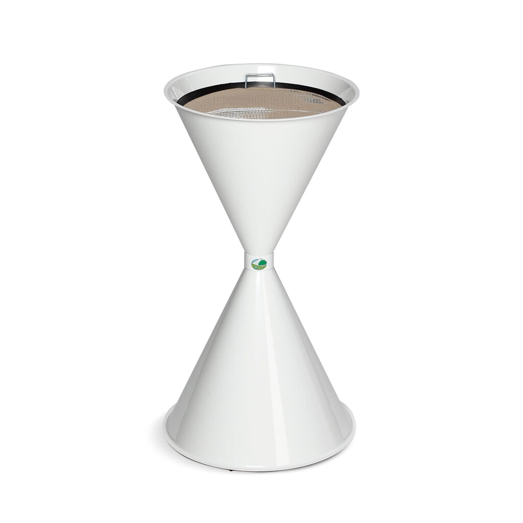 Product afbeelding: Staande asbak VAR® CLASSIC, staal, verkeerswit