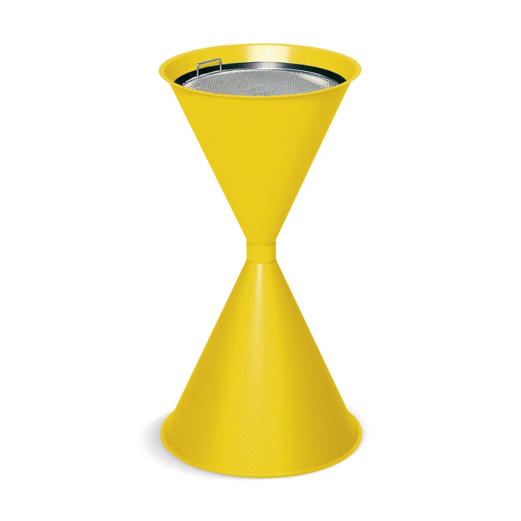 Staande asbak VAR® CLASSIC, staal, verkeersgeel Product afbeelding: Staande asbak VAR® CLASSIC, staal, verkeersgeel