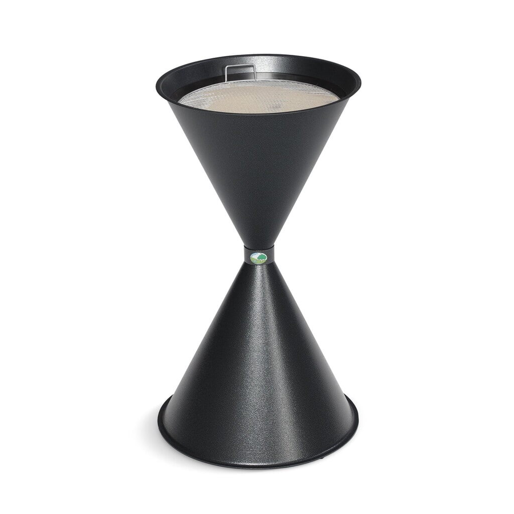Product afbeelding: Staande asbak VAR® CLASSIC, staal, antiek-zilver