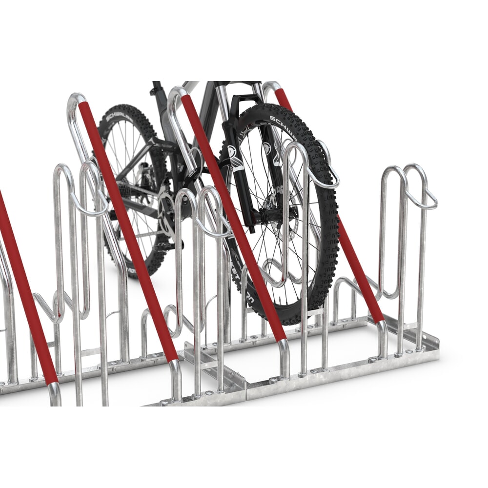 Productafbeelding nr. 4: Beugelfietsrek, 1-zijdig, 6 plaatsen